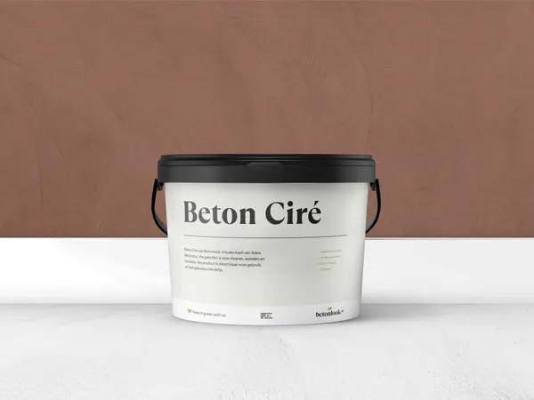 Beton Cire 22 Zacht terra stucpasta