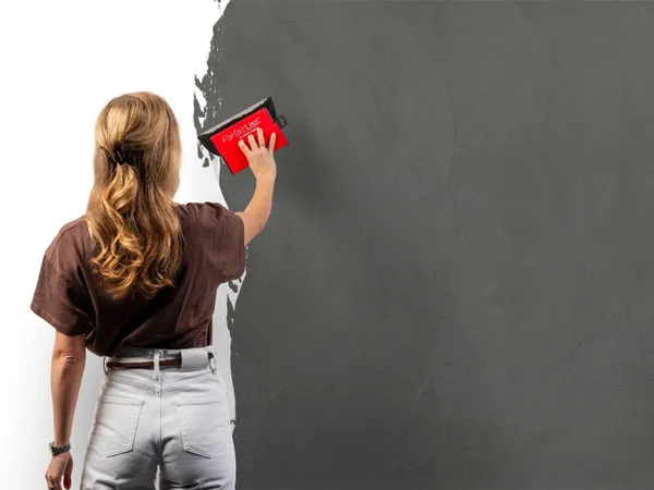 Beton Cire 04 Antraciet aanbrengen wand