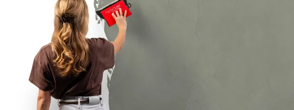 Beton Cire 20 Donkergroen aanbrengen wand